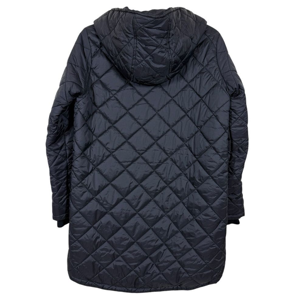 Weatherproof Black Quilted Hooded Lightweight Diamond Pattern Jacket Womens Sz S - Picture 5 of 7